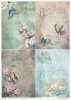 Zestaw kreatywny na papierze ryżowym - styl Vintage*Creative set on rice paper - Vintage style